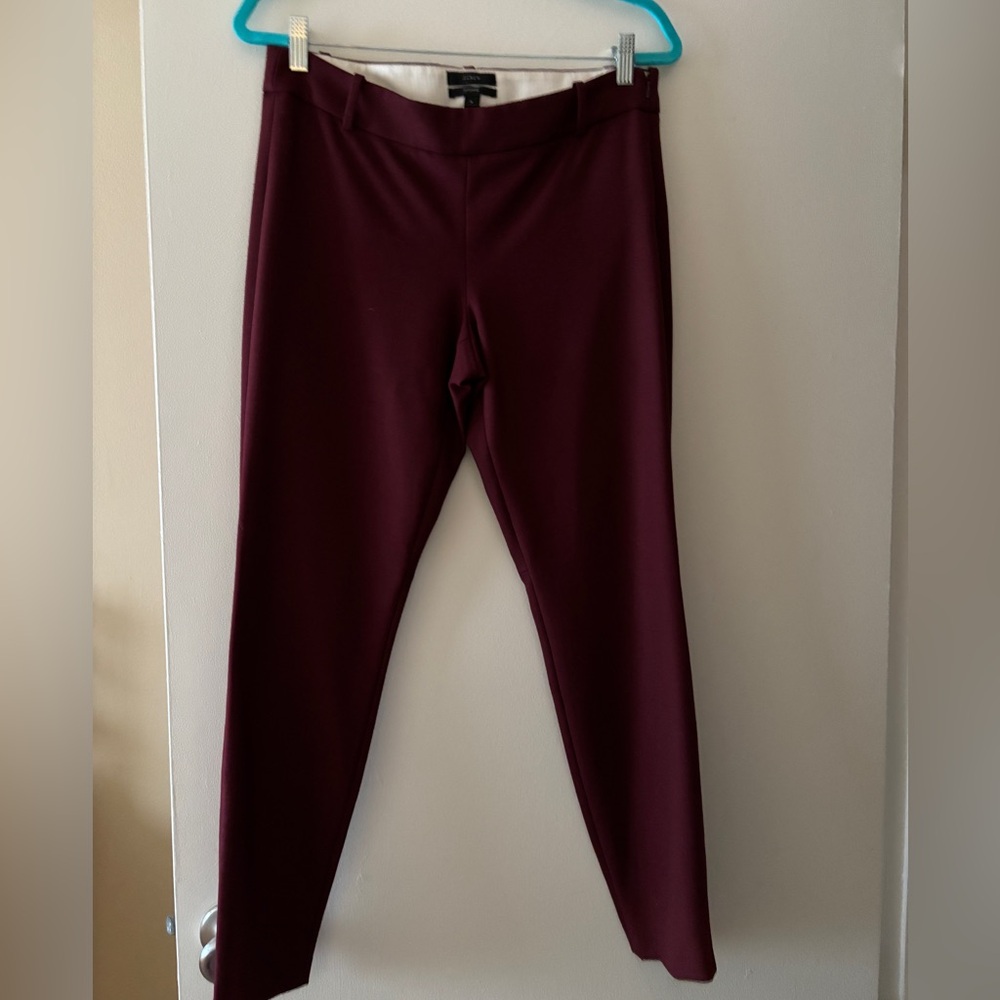Cold weather merlot pants from J Crew. Great for work.